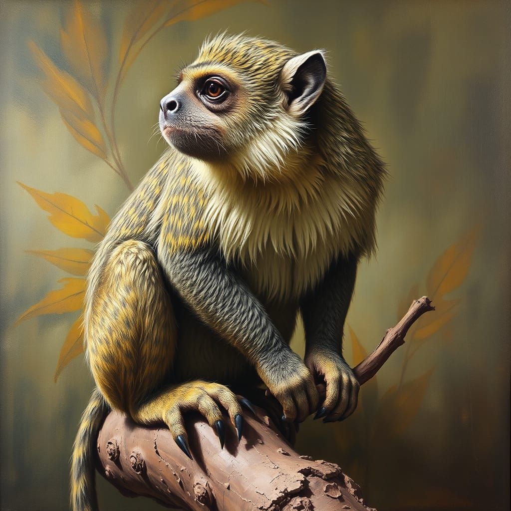 Marmoset Portrait in Garrard's Naturalistic Style