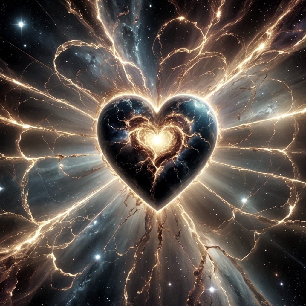 Earth's Heart Energy Becomes Galactic Light