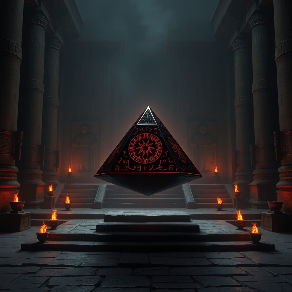 Ancient Sith Temple with Mysterious Obsidian Holocron