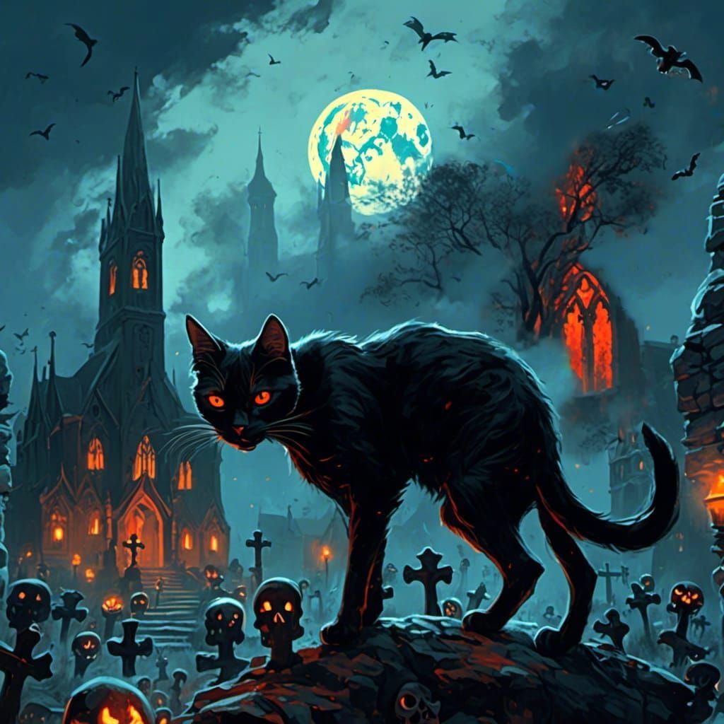 <lora:MJ6 Dark Fantasy:1.0>Spooky scary skeletons and a myst...