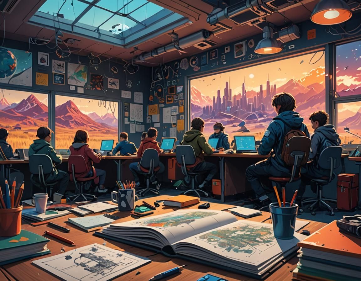 Classroom Doodles Come to Life: Hyperrealistic Digital Art