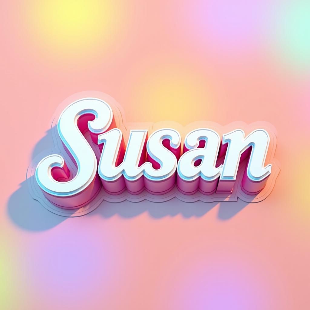 Pop Art Sticker of "Susan" in Anime Style
