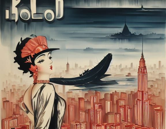 1920s Travel Poster: Visit the Underwater City of Atlantis