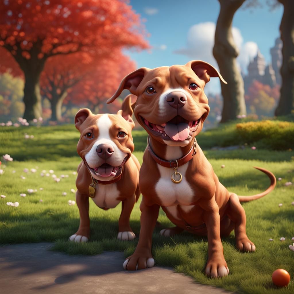 Two good boys playing at the park