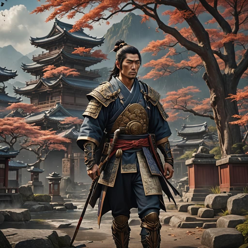 Handsome Japanese Man from Ancient Japan