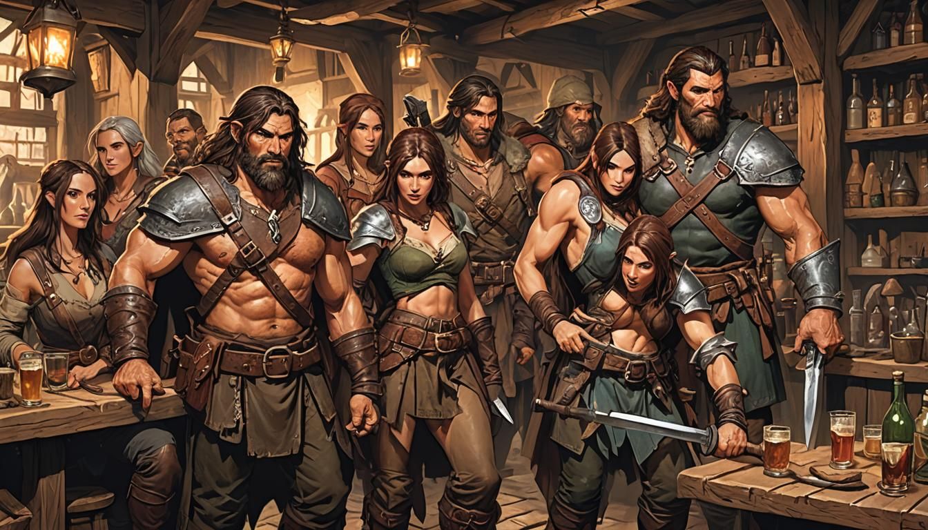 A party of 5 adventureres.