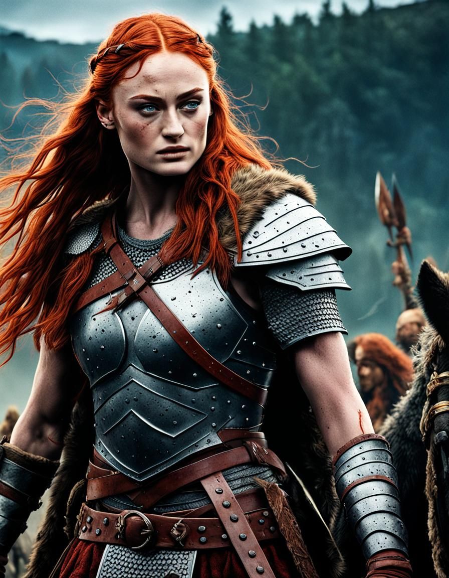 Barbarian Warrior Woman: Athletic and Cinematic
