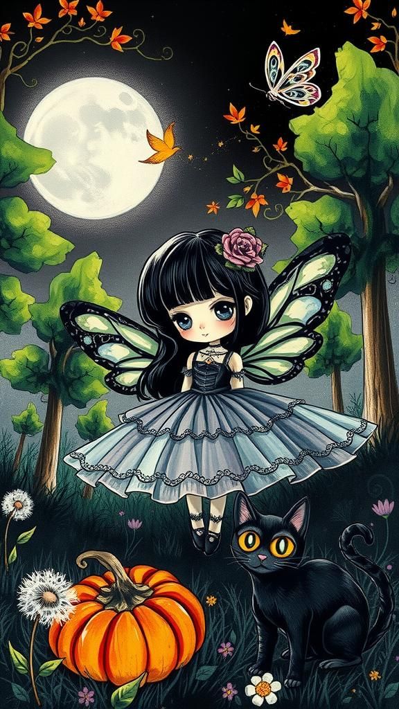 surreal autumn  Halloween , highly  detailed  drawing  a sugar skull death moth, rayograph Man Ray collection of random ...