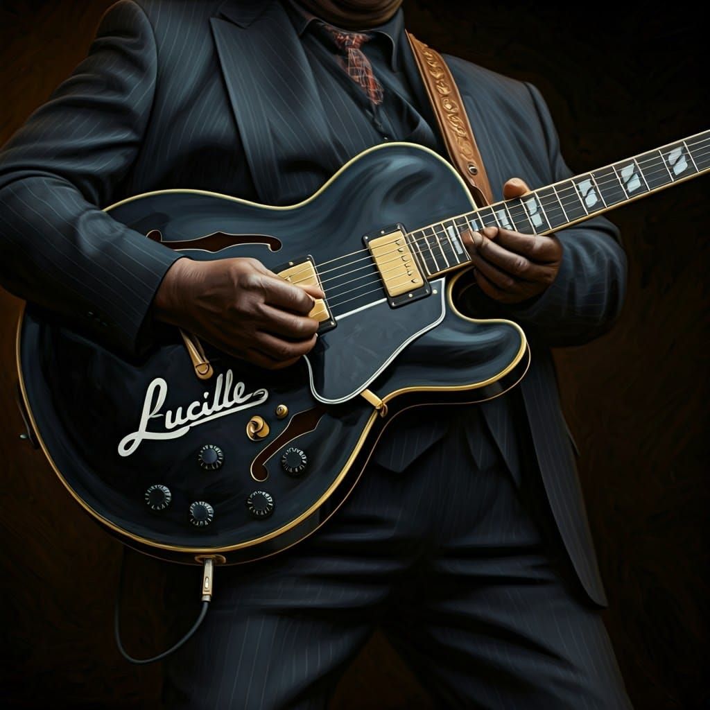 B.B. King Plays Lucille: Digital Matte Painting