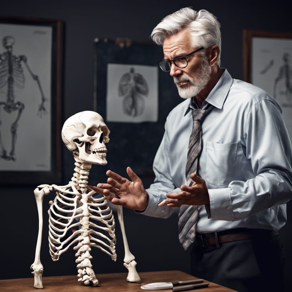 Humorous Anatomy Teacher Explains Skeletal System