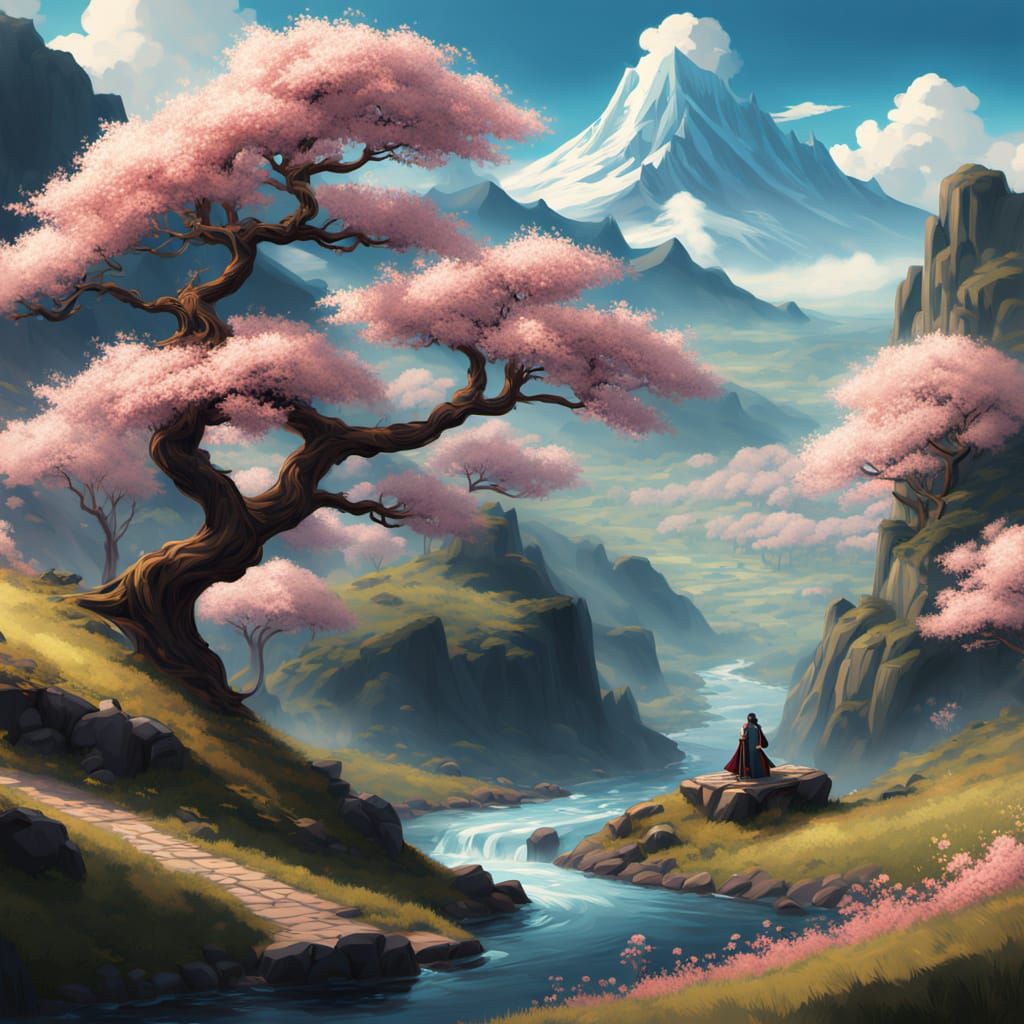 Ethereal Landscape in Hyperdetailed Fantasy Style