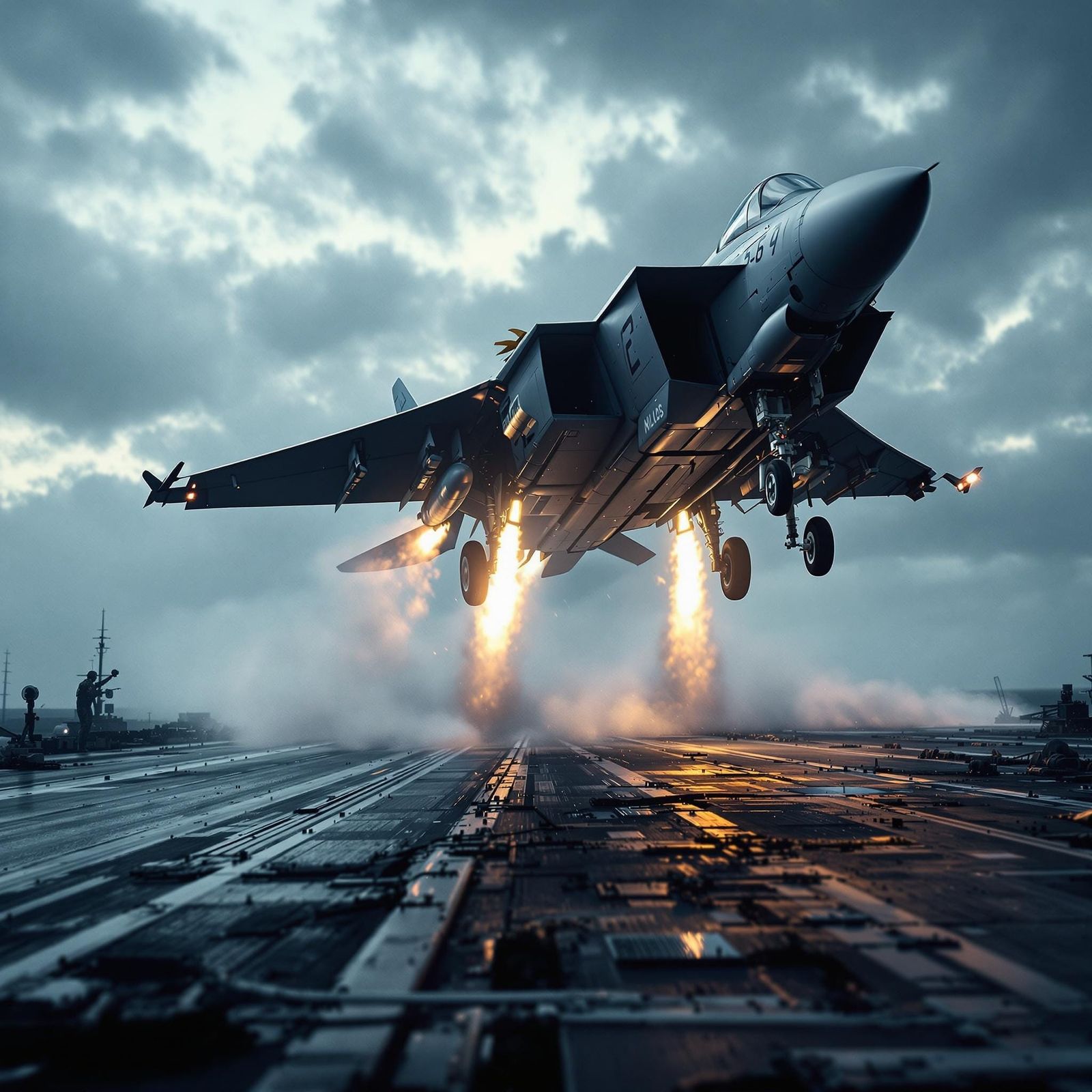 Spectacular Fighter Jet Takes Flight in Cinematic HDR