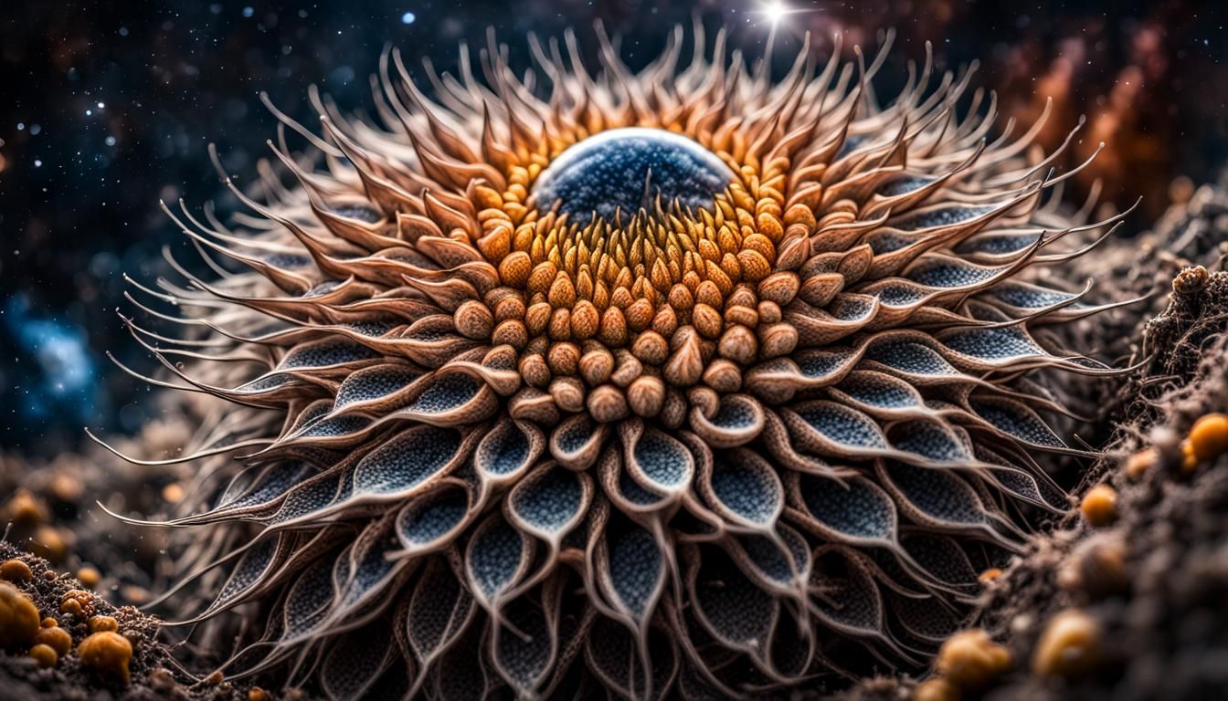 Hyperrealistic Fantasy Image of Universe Seeds