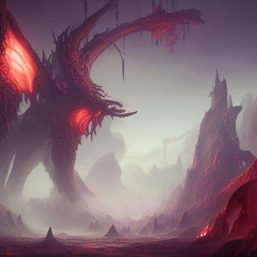 Fantastical Matte Painting with Intricate Details