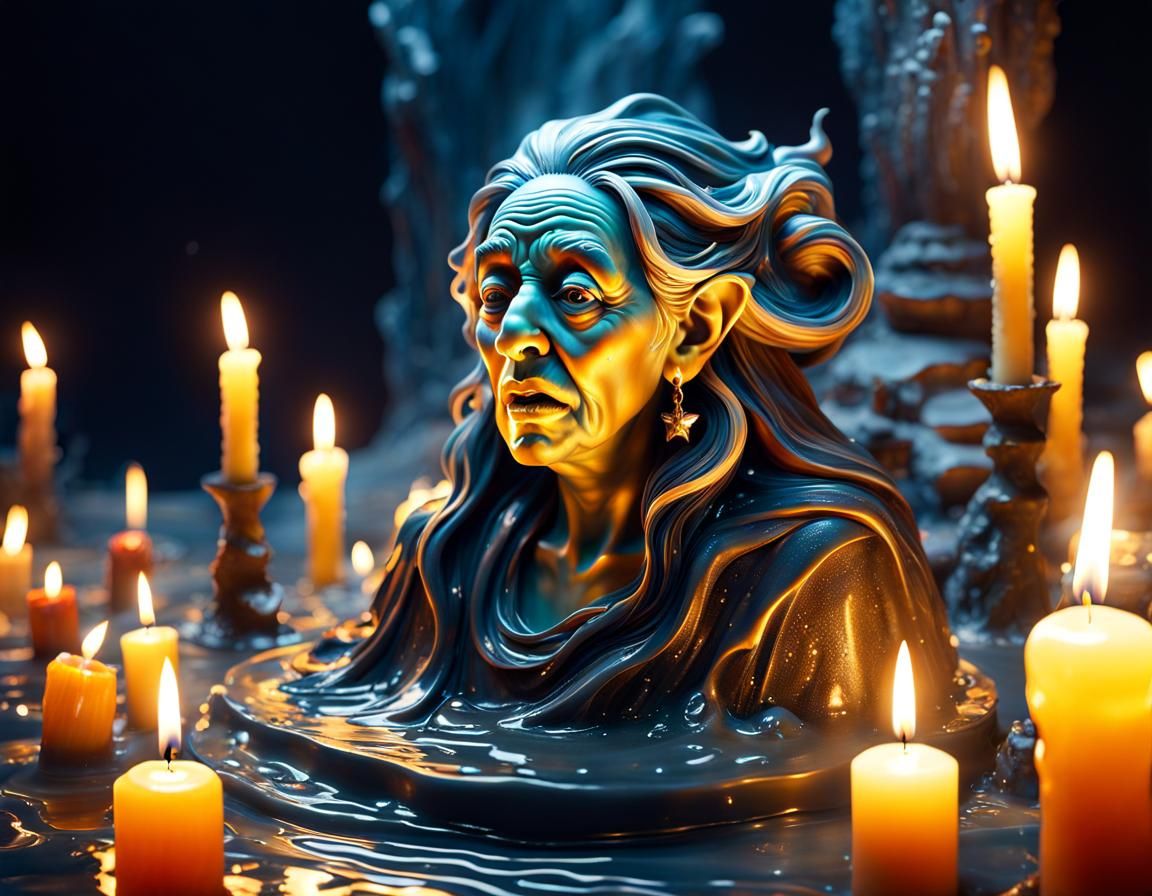 Melting Wax Hag in an Epic Landscape