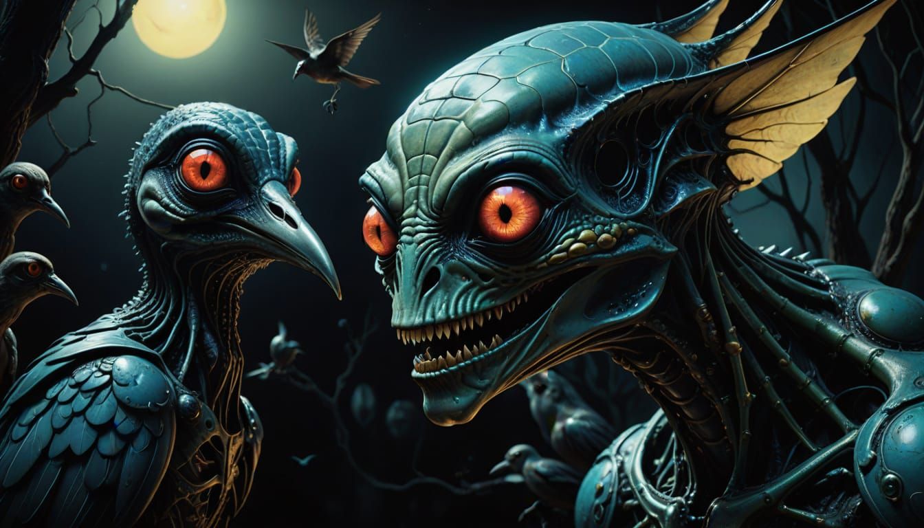 Alien Surveillance in a Dali-esque Nightmare