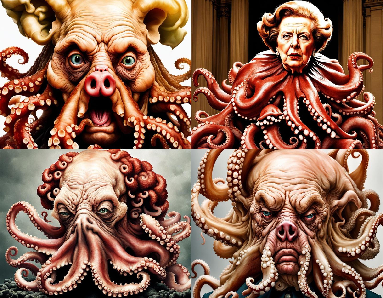 Disturbing Hybrid Creature in 8k HD