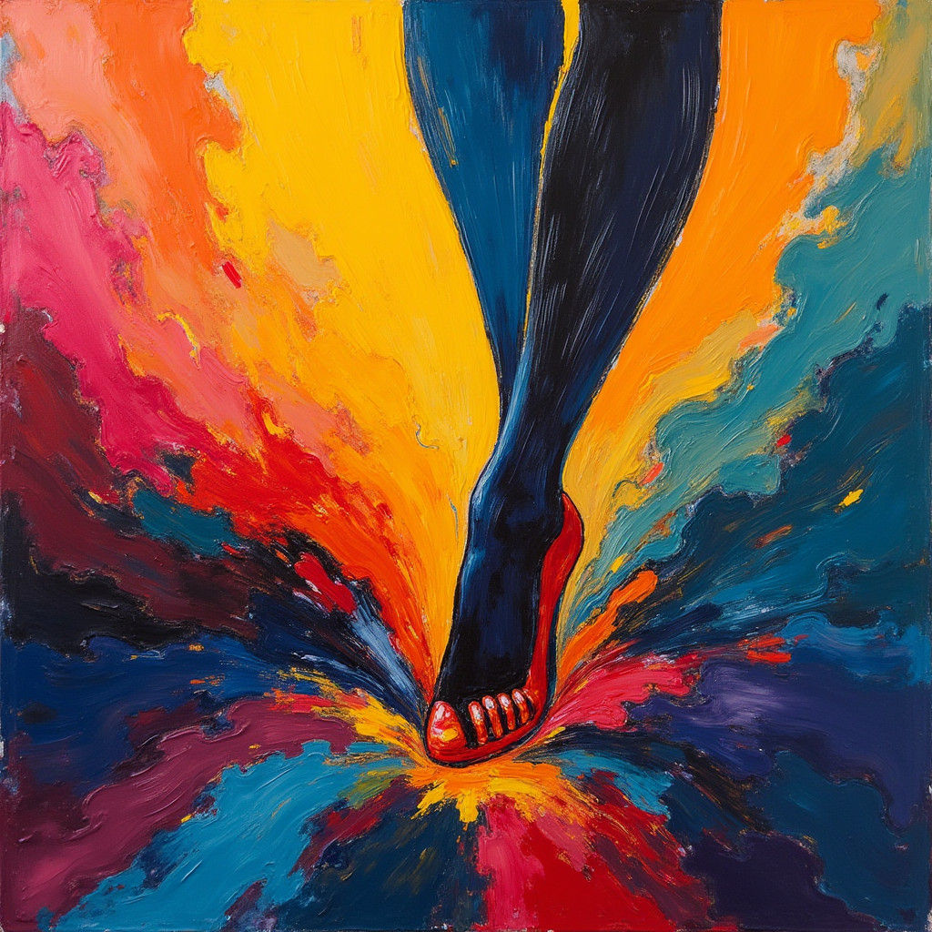 Abstract Feet in Kandinsky Style