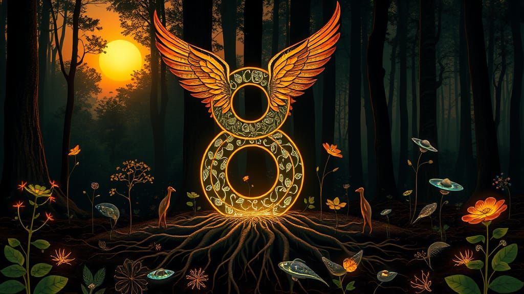 Surreal Fragmented Sculpture in Iridescent Splendor