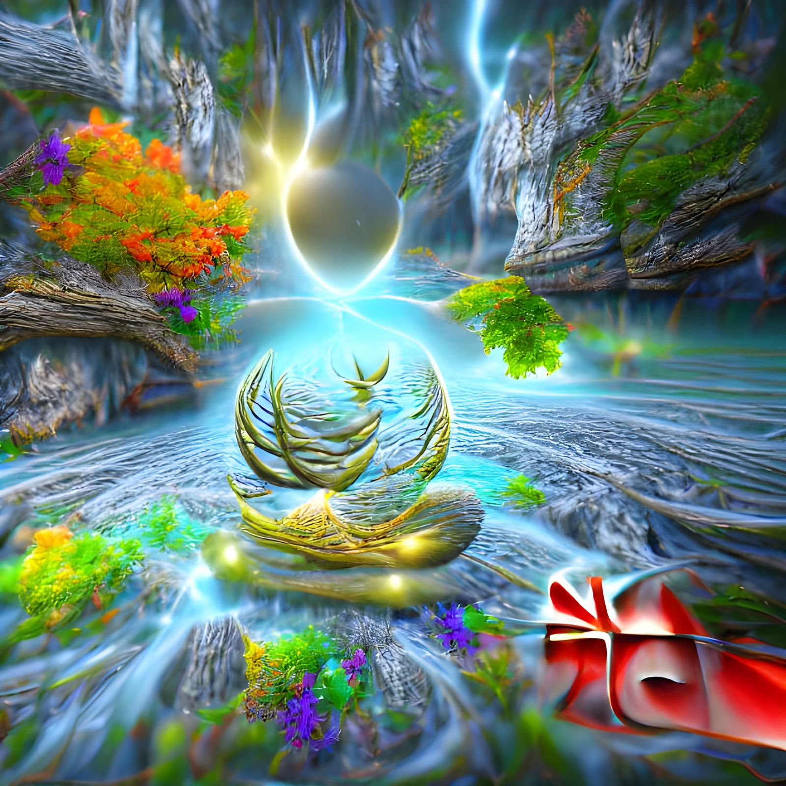 Mystical Nature Scene of Inner Peace