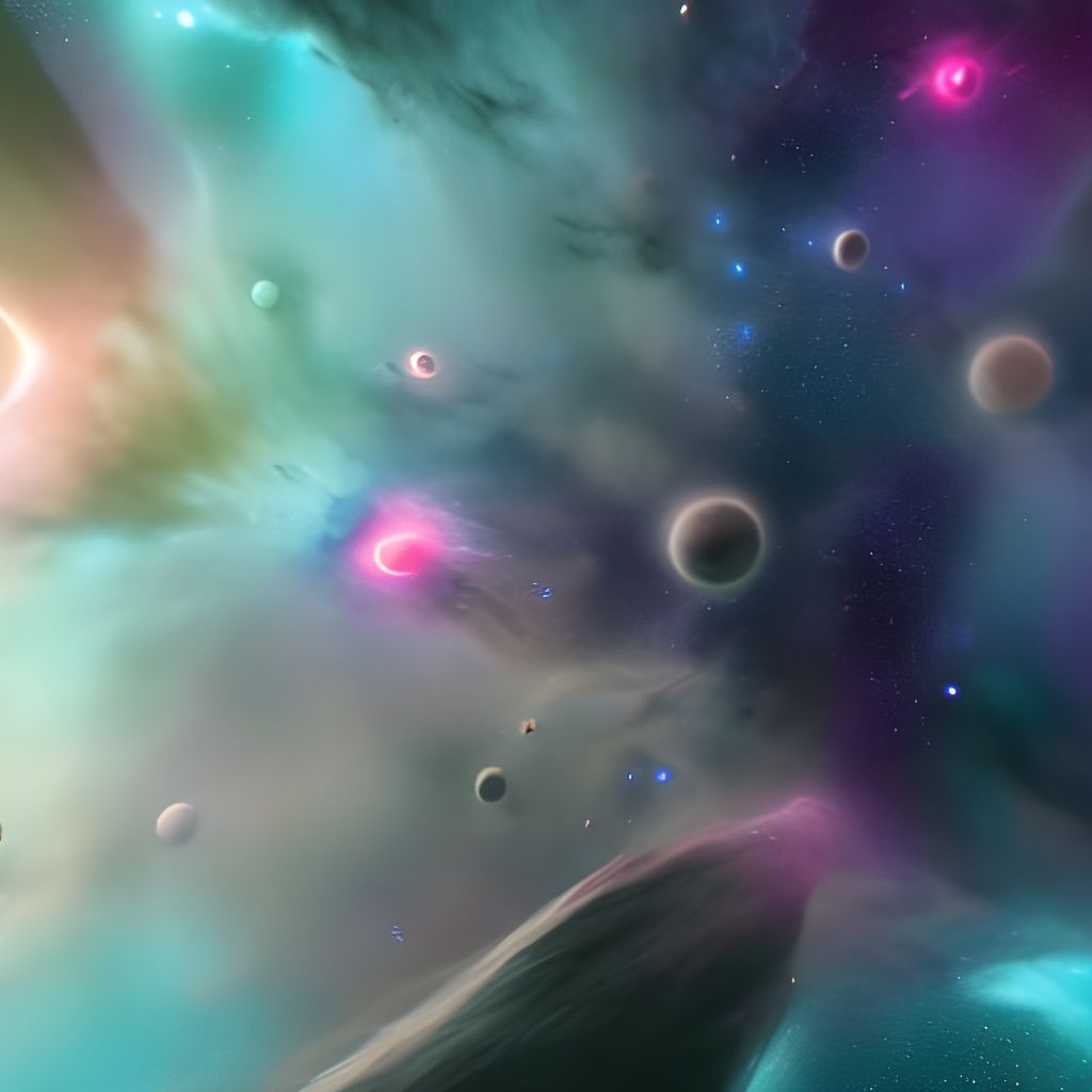 Mystic Nebula Digital Matte Painting in Space