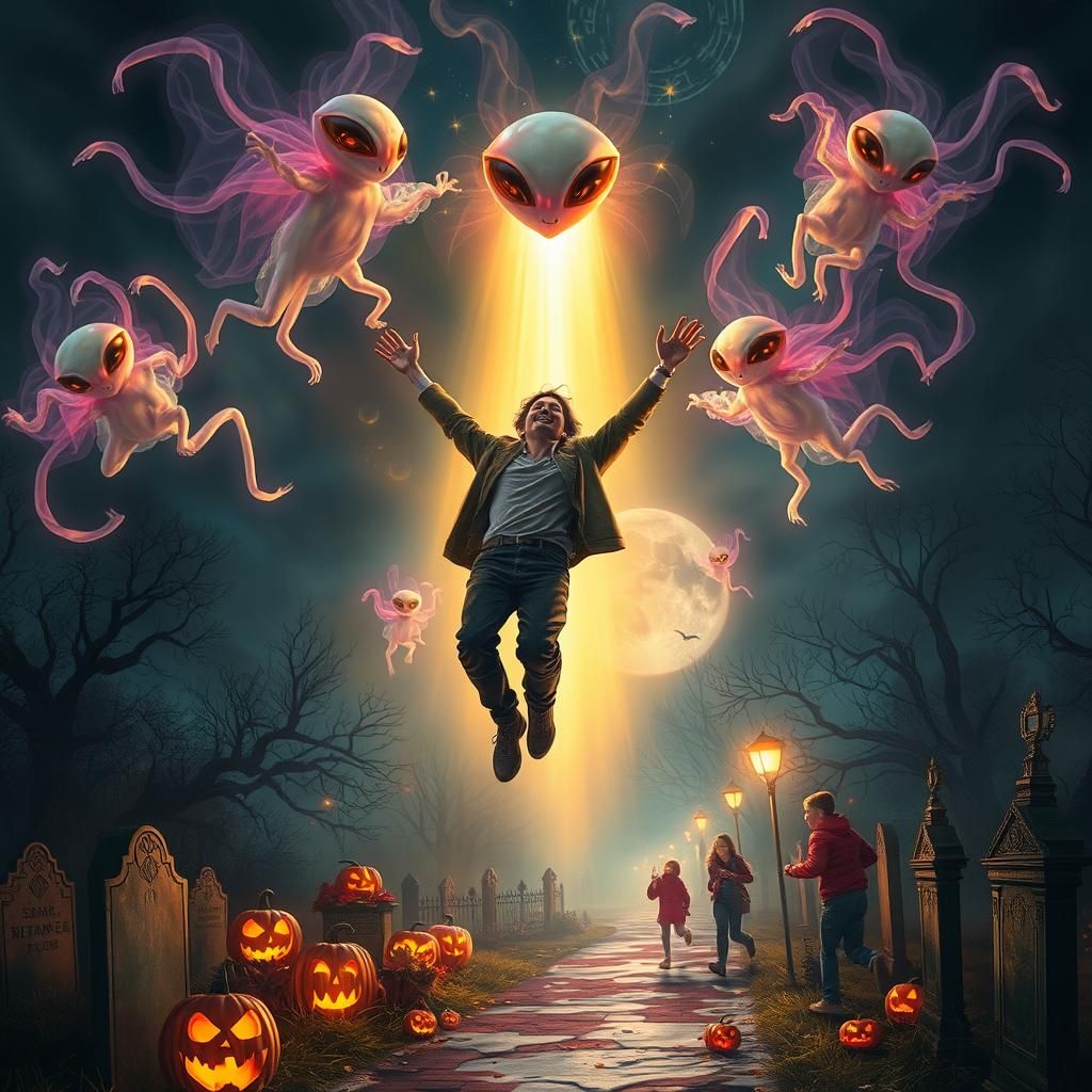 Escape Halloween by being abducted by aliens