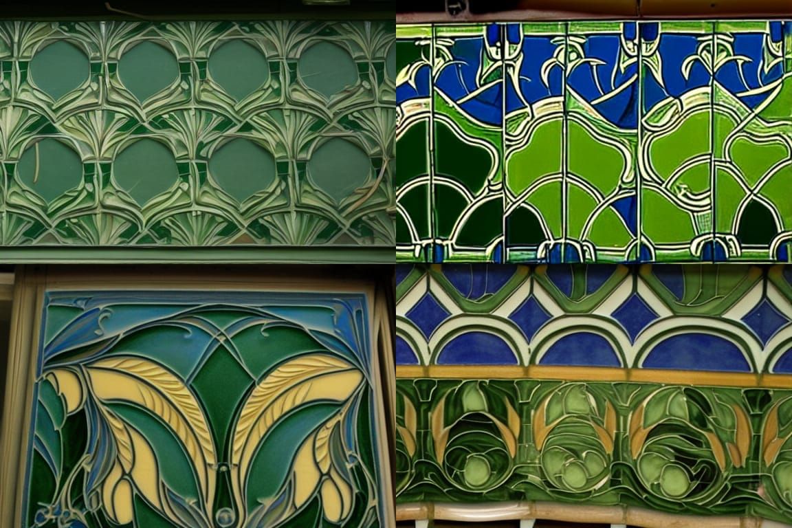 Art Nouveau Craftsman Tiles Design