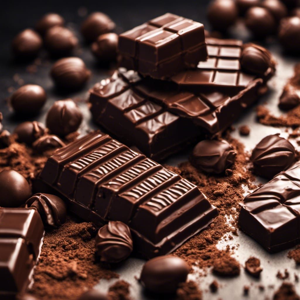 Hyperrealistic Chocolate Close-Up in High Definition