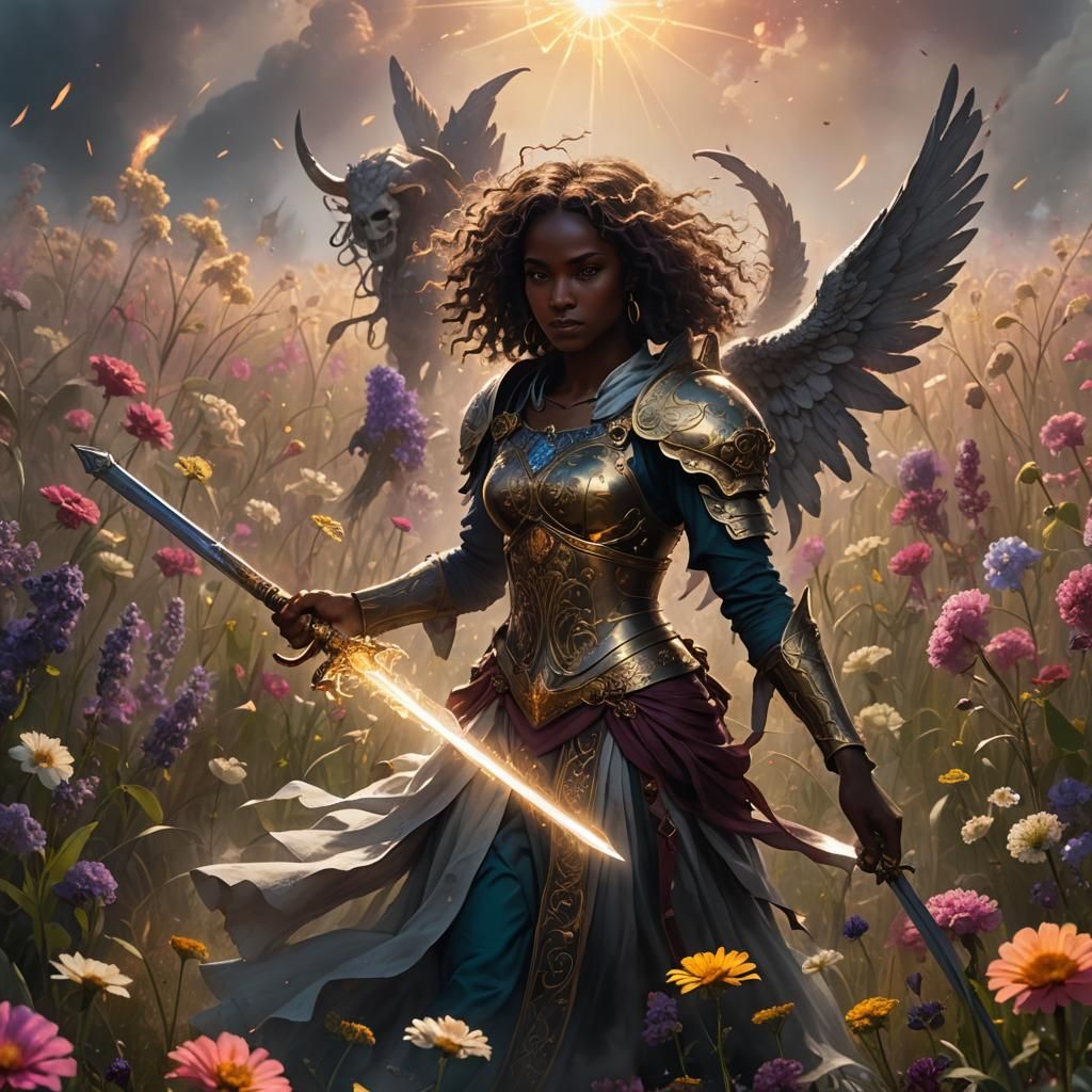 Angel vs Demon: Fantasy Art in Unreal Engine 5 Style