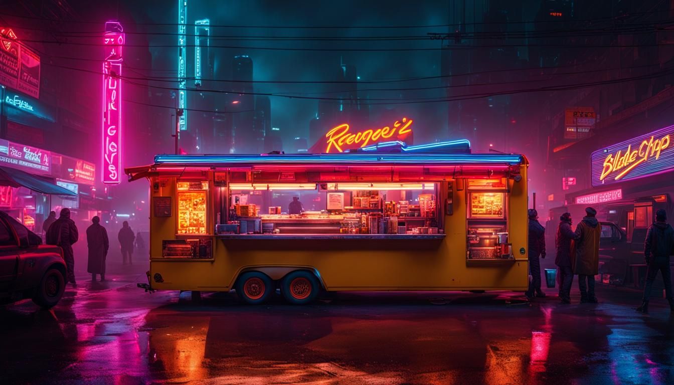 Hot Dog Food Truck, inspired by 
Blade Runner