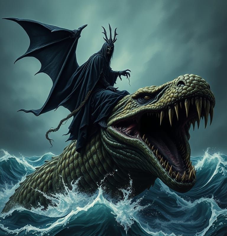 Dark Fantasy Horror Movie Poster in Tolkien Style