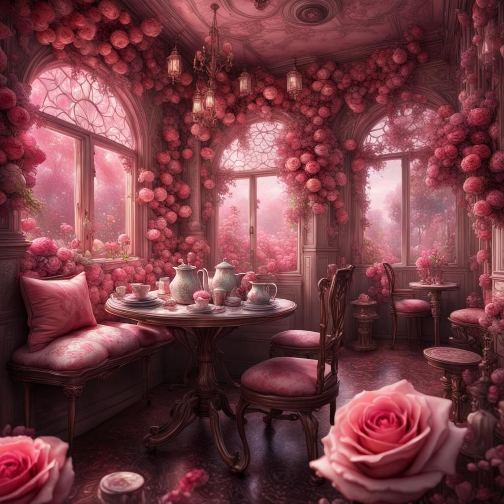 Pink Rose Tearoom in Fantasycore Style