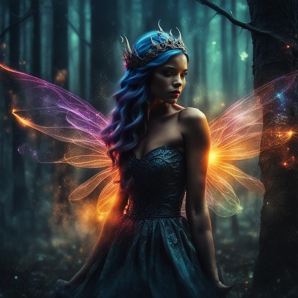 Evil Fairy in Gloomy Forest Concept Art