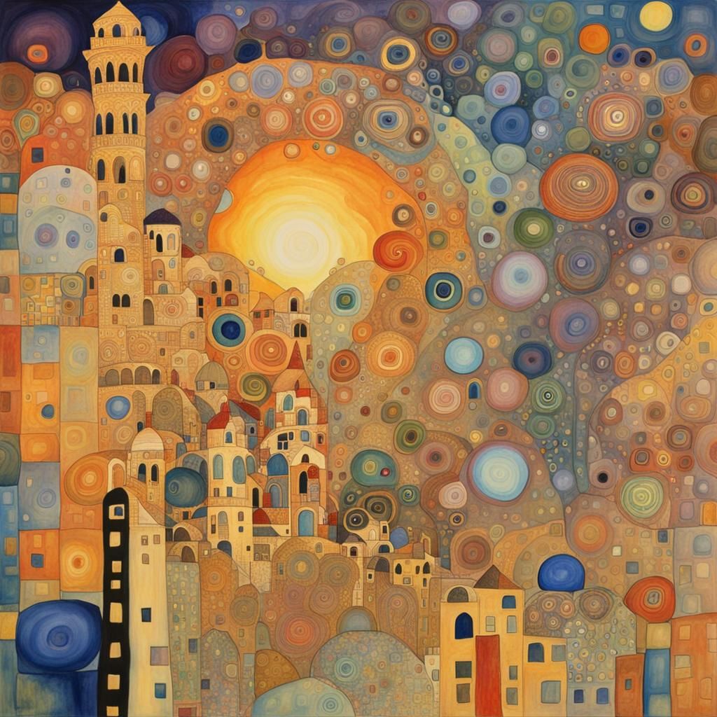 Time Clashes: Fantastical Acrylic Art in Thermal Imaging