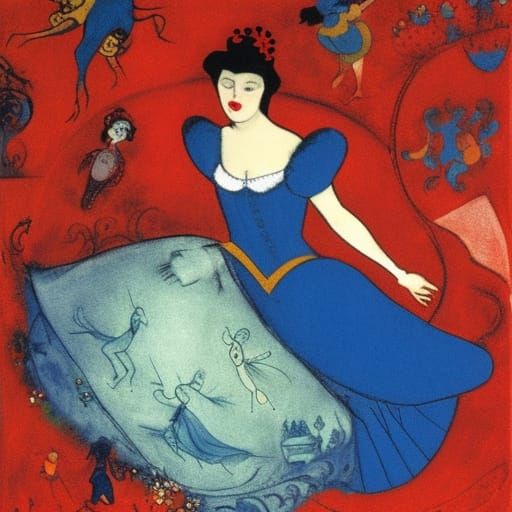 Cinderella and Snow White: Horror Fairytale Art