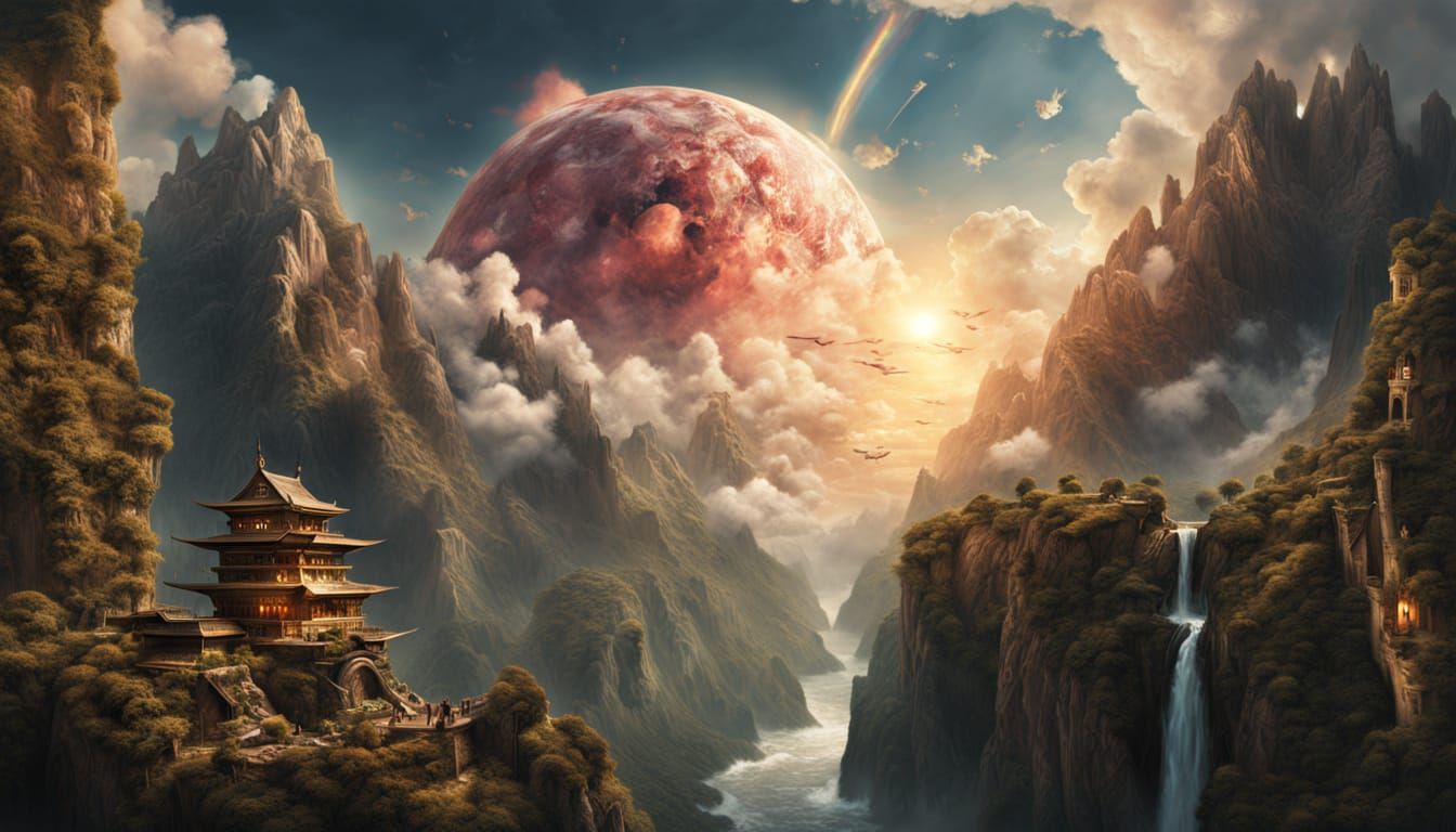 Hyperrealistic Ace of Dreams Digital Painting