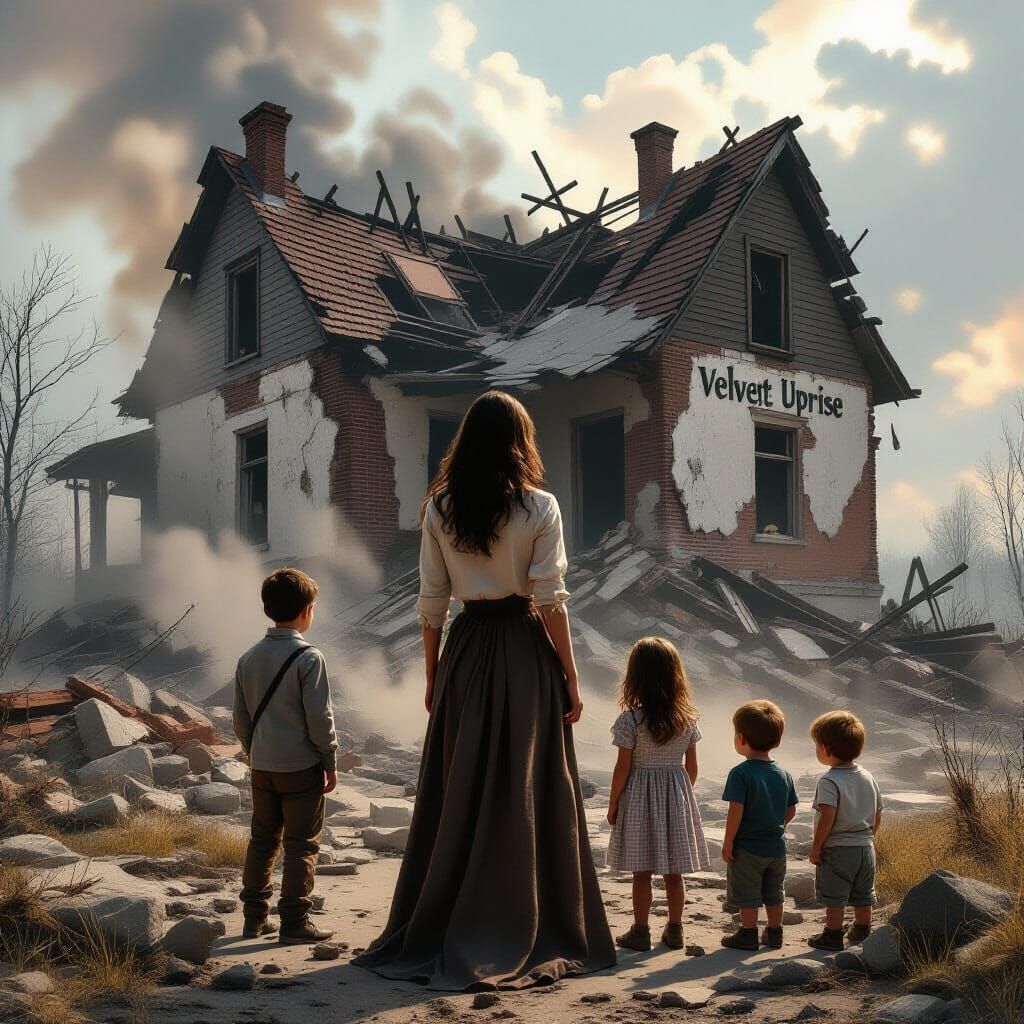 Woman Watches House Collapse With Children, Velvet Uprise Vi...