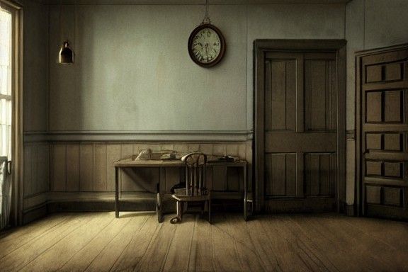 Nostalgic 1900s Room in Cinematic Hyperrealism