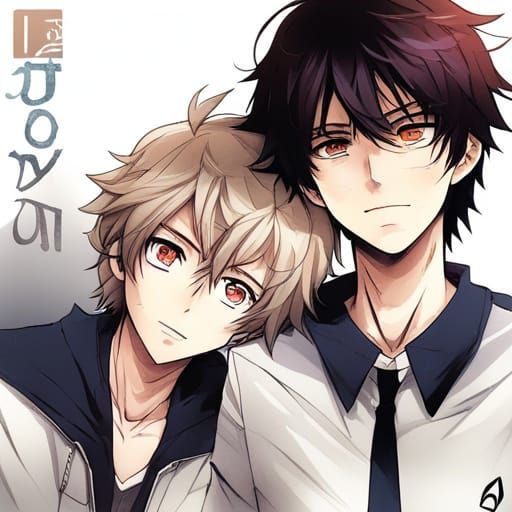 Anime Style Boys in Japanese Manga
