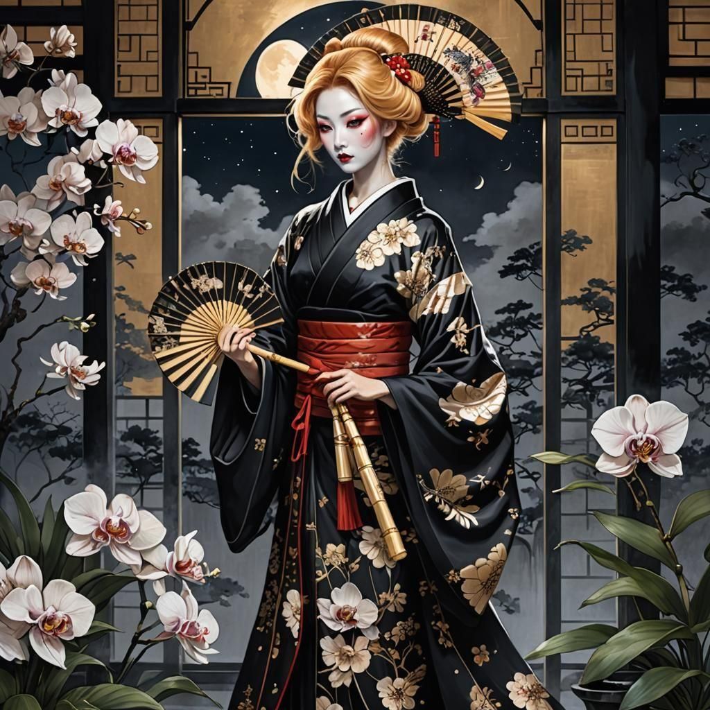 Geisha Girl - prompt by @Vixsin