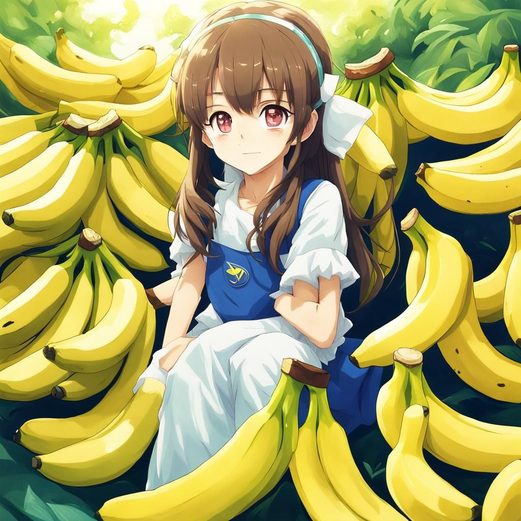 Banana in Anime Key Visual Style
