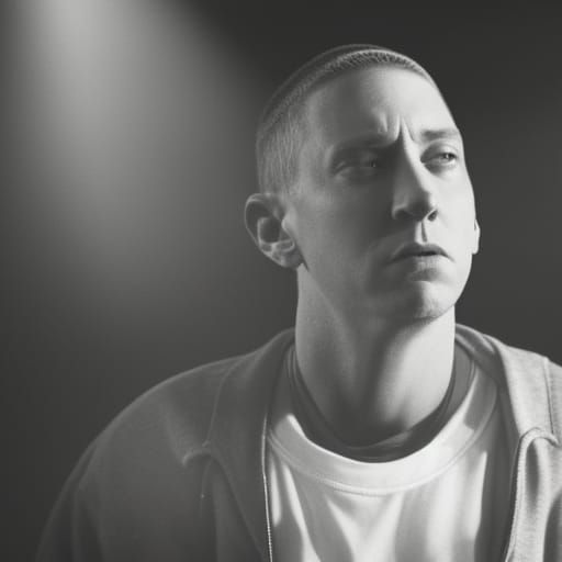 Eminem Portrait in Digital Art Style