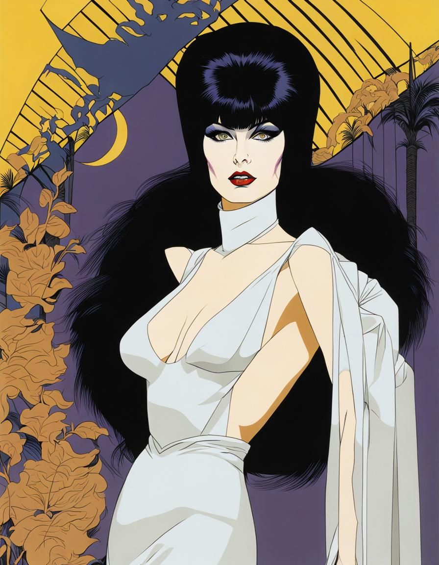Elvira Portrait in Nagel Style