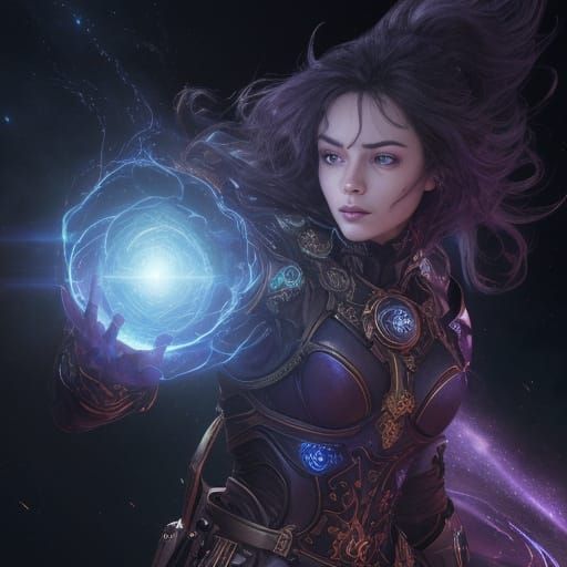 Mystical Eye in Magical Orb, Cinematic Digital Art