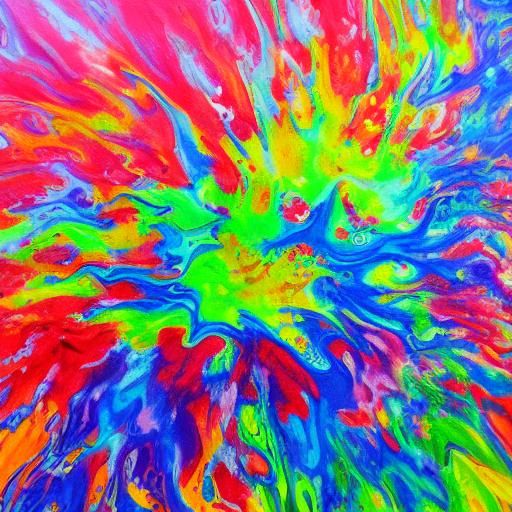 Mesmerizing Fluid Art Cells in Motion