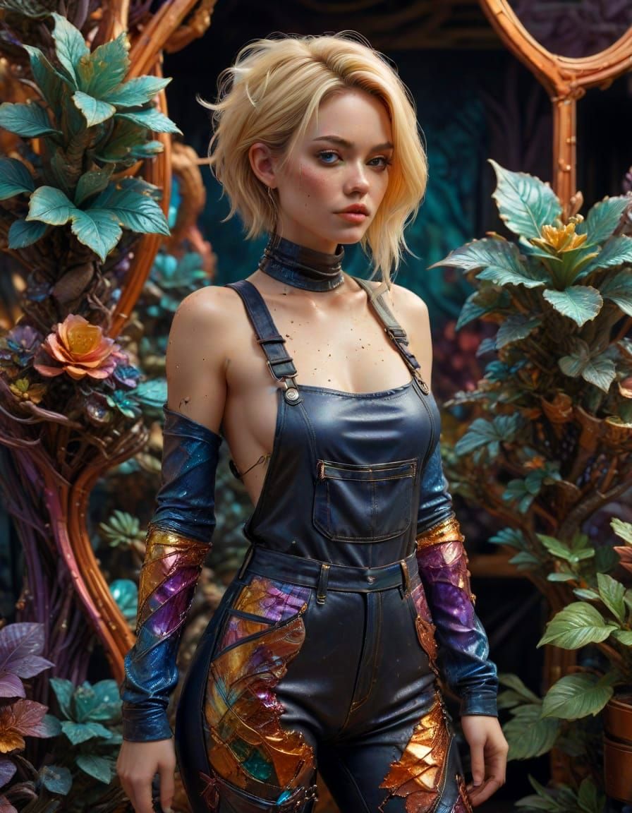 Seductive Hybrid Goddess in Jamie Hewlett Style