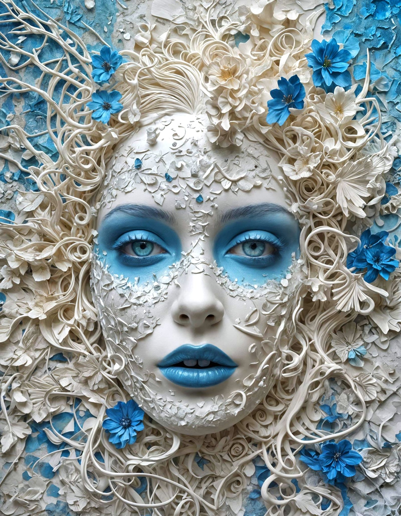 Dreamlike 3D Collage with Hidden Objects