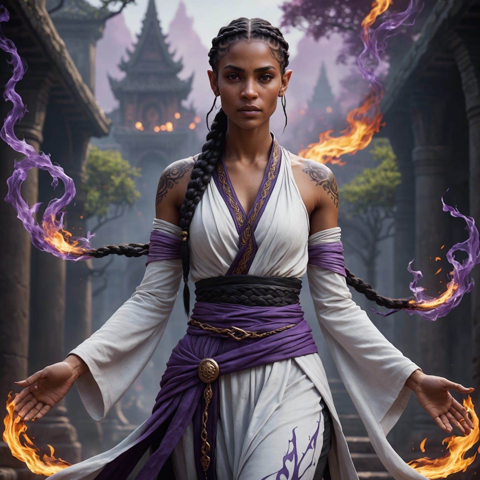 Minnori - Half Elf Monk