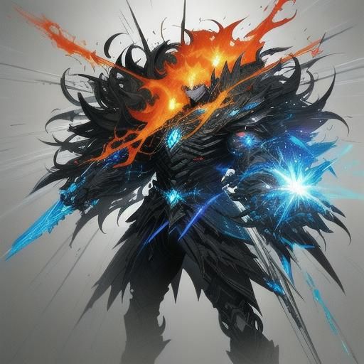 Anime Boy with Detailed Curly Hair in 3D Art