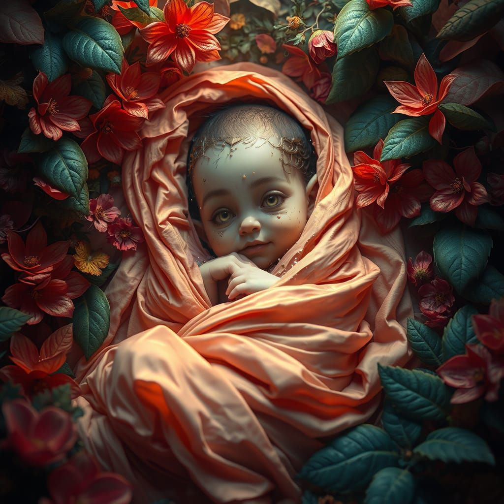 Surreal Fantasy Landscape in Vibrant Colors